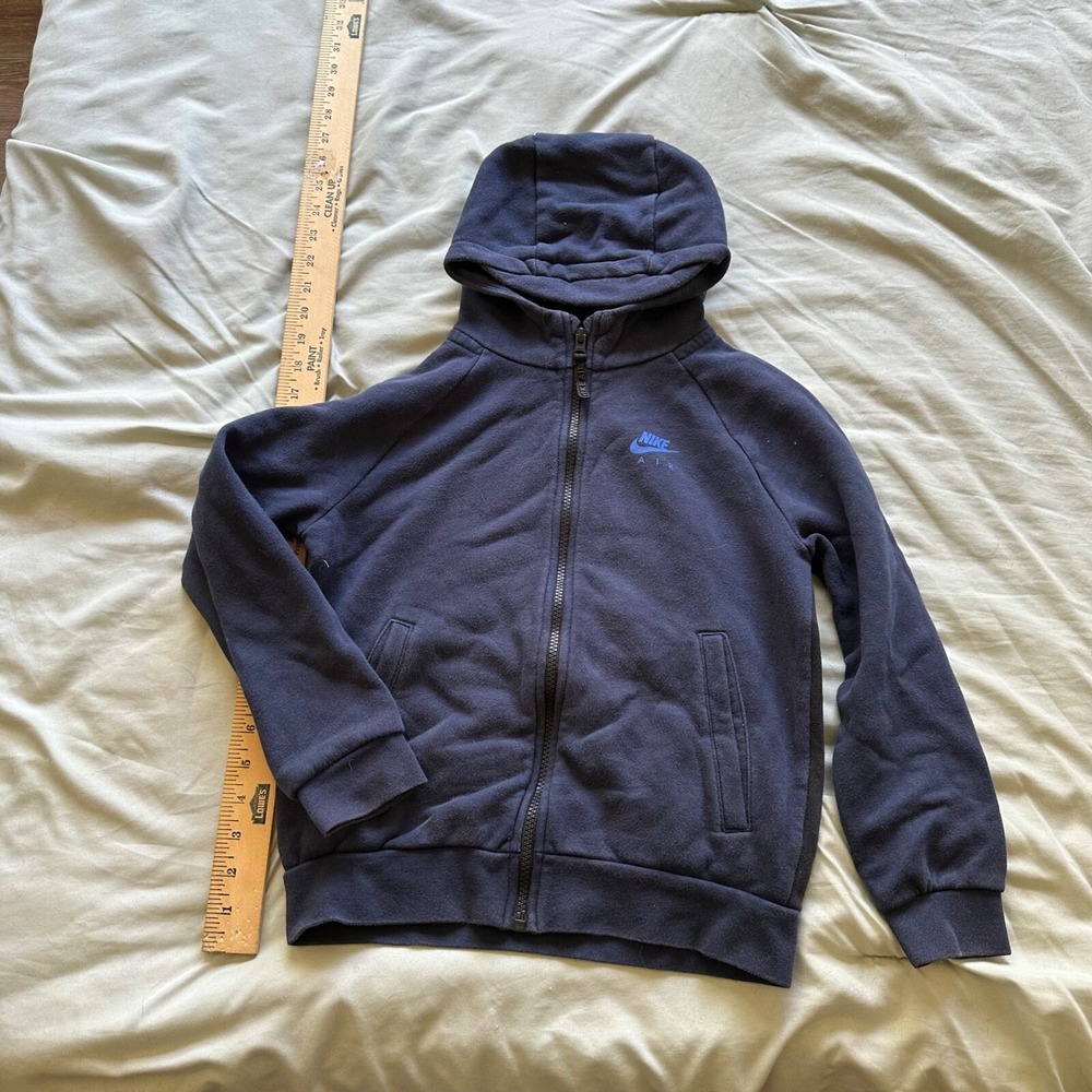 Nike Air Jordan Blue Hoodie Sweatshirt Youth Boys Size Small